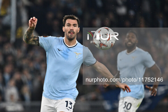 Alessio Romagnoli of S.S. Lazio is in action during the UEFA Europa League 2024/25 League Phase MD4 match between S.S. Lazio and F.C. Porto...