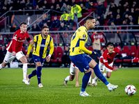 Fenerbahce forward Youssef En-Nesyri misses a penalty during the match between AZ and Fenerbahce at the AFAS Stadium for the UEFA Europa Lea...