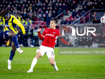 Fenerbahce forward Allan Saint-Maximin plays during the match between AZ and Fenerbahce at the AFAS Stadium for the UEFA Europa League - Lea...