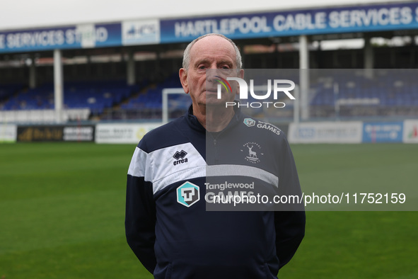 Lennie Lawrence is the newly appointed Hartlepool United manager during the unveiling of the new Hartlepool United Management Team at The Pr...