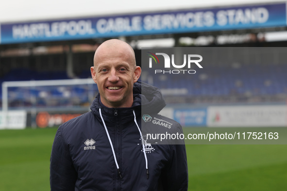 Gavin Skelton is the new Hartlepool United First team coach during the unveiling of the new Hartlepool United Management Team at The Prestig...