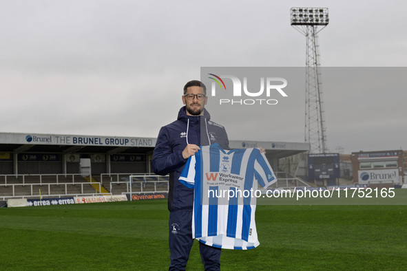 Anthony Limbrick is the new Hartlepool United Head Coach during the unveiling of the new Hartlepool United Management Team at The Prestige G...