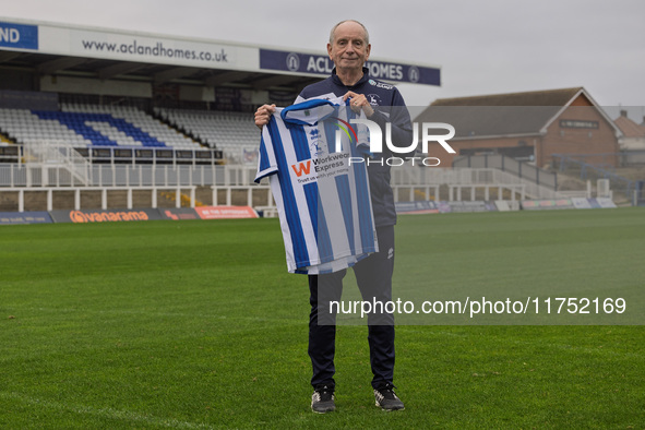 Lennie Lawrence is the newly appointed Hartlepool United manager during the unveiling of the new Hartlepool United Management Team at The Pr...