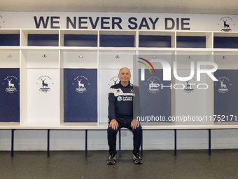 Lennie Lawrence is the newly appointed Hartlepool United manager during the unveiling of the new Hartlepool United Management Team at The Pr...