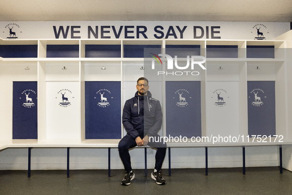 Anthony Limbrick is the new Hartlepool United Head Coach during the unveiling of the new Hartlepool United Management Team at The Prestige G...