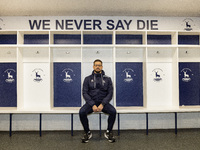 Anthony Limbrick is the new Hartlepool United Head Coach during the unveiling of the new Hartlepool United Management Team at The Prestige G...