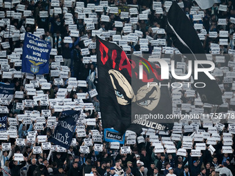 Suporters of SS Lazio during the UEFA Europa League 2024/25 League Phase MD4 match between SS Lazio and FC Porto at Stadio Olimpico on Novem...