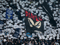 Suporters of SS Lazio during the UEFA Europa League 2024/25 League Phase MD4 match between SS Lazio and FC Porto at Stadio Olimpico on Novem...