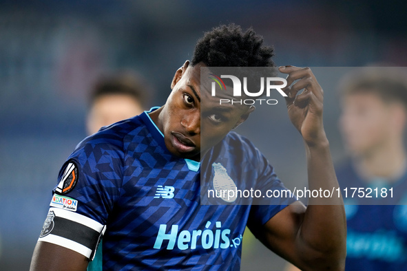 Samu Omorodion of FC Porto looks on during the UEFA Europa League 2024/25 League Phase MD4 match between SS Lazio and FC Porto at Stadio Oli...