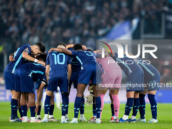 Players of FC Porto look focused during the UEFA Europa League 2024/25 League Phase MD4 match between SS Lazio and FC Porto at Stadio Olimpi...