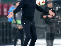 Marco Baroni head coach of SS Lazio looks on during the UEFA Europa League 2024/25 League Phase MD4 match between SS Lazio and FC Porto at S...