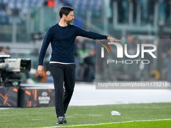 Vitor Bruno head coach of FC Porto gestures during the UEFA Europa League 2024/25 League Phase MD4 match between SS Lazio and FC Porto at St...