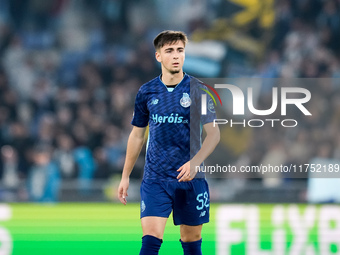 Martim Fernandes of FC Porto during the UEFA Europa League 2024/25 League Phase MD4 match between SS Lazio and FC Porto at Stadio Olimpico o...