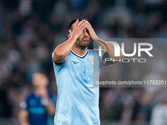 Pedro of SS Lazio looks dejected during the UEFA Europa League 2024/25 League Phase MD4 match between SS Lazio and FC Porto at Stadio Olimpi...