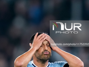 Pedro of SS Lazio looks dejected during the UEFA Europa League 2024/25 League Phase MD4 match between SS Lazio and FC Porto at Stadio Olimpi...