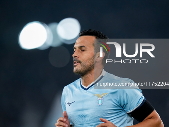 Pedro of SS Lazio looks on during the UEFA Europa League 2024/25 League Phase MD4 match between SS Lazio and FC Porto at Stadio Olimpico on...