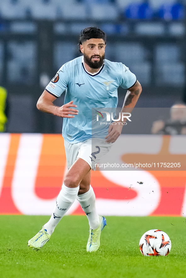 Samuel Gigot of SS Lazio during the UEFA Europa League 2024/25 League Phase MD4 match between SS Lazio and FC Porto at Stadio Olimpico on No...