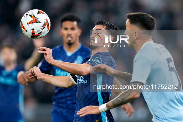 Stephen Eustaquio of FC Porto during the UEFA Europa League 2024/25 League Phase MD4 match between SS Lazio and FC Porto at Stadio Olimpico...