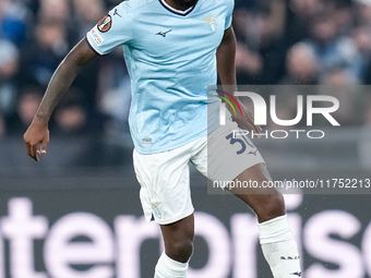 Nuno Tavares of SS Lazio during the UEFA Europa League 2024/25 League Phase MD4 match between SS Lazio and FC Porto at Stadio Olimpico on No...