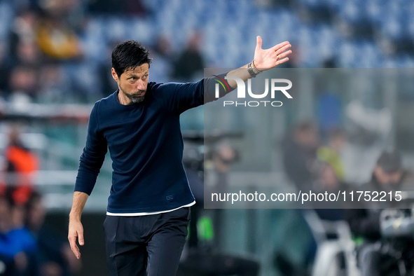 Vitor Bruno head coach of FC Porto gestures during the UEFA Europa League 2024/25 League Phase MD4 match between SS Lazio and FC Porto at St...