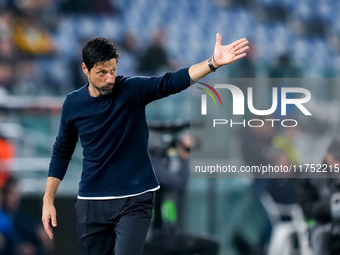 Vitor Bruno head coach of FC Porto gestures during the UEFA Europa League 2024/25 League Phase MD4 match between SS Lazio and FC Porto at St...