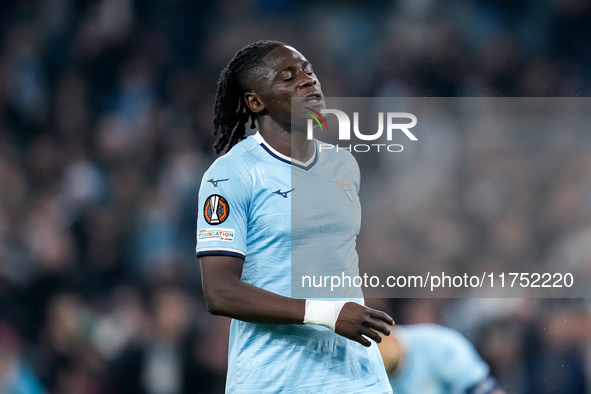 Loum Tchaouna of SS Lazio looks dejected during the UEFA Europa League 2024/25 League Phase MD4 match between SS Lazio and FC Porto at Stadi...