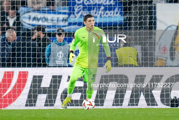 Christos Mandas of SS Lazio during the UEFA Europa League 2024/25 League Phase MD4 match between SS Lazio and FC Porto at Stadio Olimpico on...