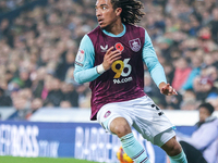 Luca Koleosho of Burnley participates in the Sky Bet Championship match between West Bromwich Albion and Burnley at The Hawthorns in West Br...