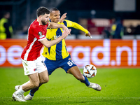 AZ Alkmaar defender Mees de Wit and Fenerbahce defender Rodrigo Becao play during the match between AZ and Fenerbahce at the AFAS stadium fo...