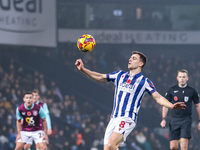 Jayson Molumby of WBA controls the ball during the Sky Bet Championship match between West Bromwich Albion and Burnley at The Hawthorns in W...