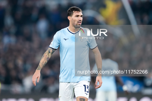 Alessio Romagnoli of SS Lazio looks on during the UEFA Europa League 2024/25 League Phase MD4 match between SS Lazio and FC Porto at Stadio...