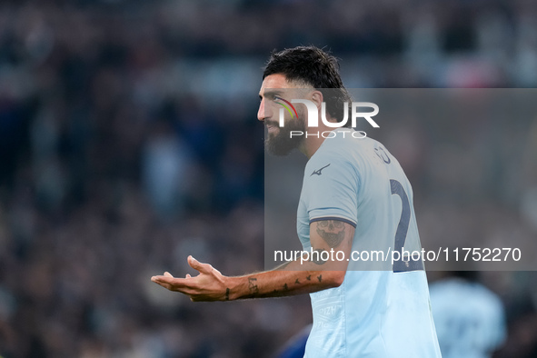 Samuel Gigot of SS Lazio looks on during the UEFA Europa League 2024/25 League Phase MD4 match between SS Lazio and FC Porto at Stadio Olimp...