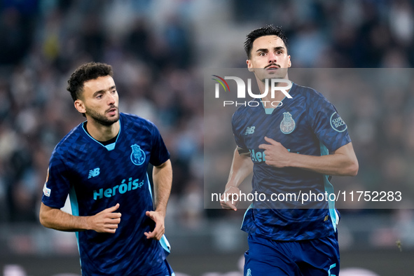 Stephen Eustaquio of FC Porto celebrates after scoring first goal during the UEFA Europa League 2024/25 League Phase MD4 match between SS La...