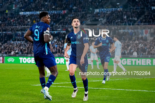 Stephen Eustaquio of FC Porto celebrates after scoring first goal during the UEFA Europa League 2024/25 League Phase MD4 match between SS La...