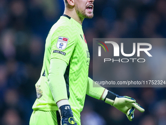 Alex Palmer of WBA participates in the Sky Bet Championship match between West Bromwich Albion and Burnley at The Hawthorns in West Bromwich...