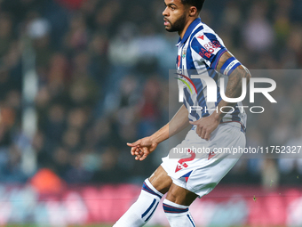 Darnell Furlong of WBA is on the ball during the Sky Bet Championship match between West Bromwich Albion and Burnley at The Hawthorns in Wes...