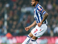 Darnell Furlong of WBA is on the ball during the Sky Bet Championship match between West Bromwich Albion and Burnley at The Hawthorns in Wes...