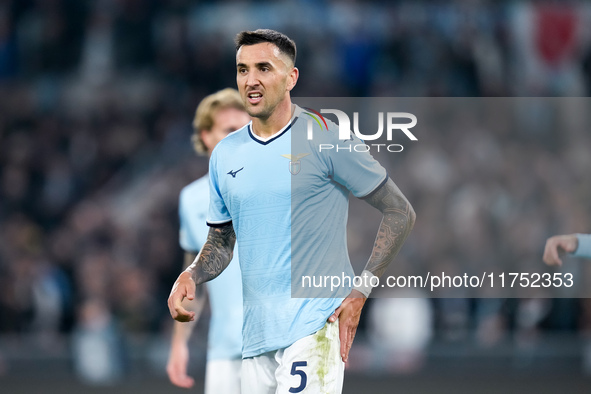 Matias Vecino of SS Lazio looks on during the UEFA Europa League 2024/25 League Phase MD4 match between SS Lazio and FC Porto at Stadio Olim...