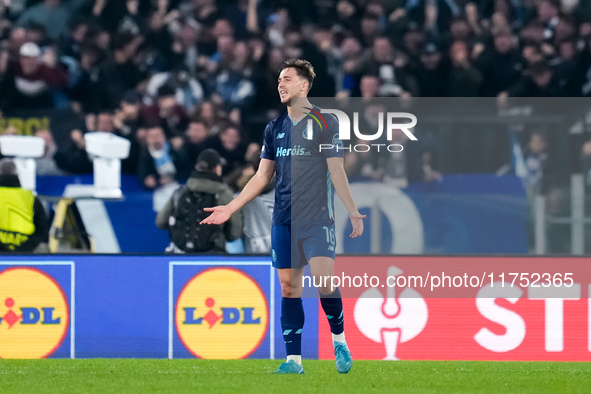 Nico Gonzalez of FC Porto looks dejected after Pedro of SS Lazio scored second goal during the UEFA Europa League 2024/25 League Phase MD4 m...