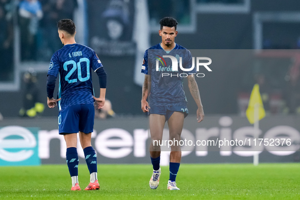 Galeno of FC Porto looks dejected at the end of the UEFA Europa League 2024/25 League Phase MD4 match between SS Lazio and FC Porto at Stadi...