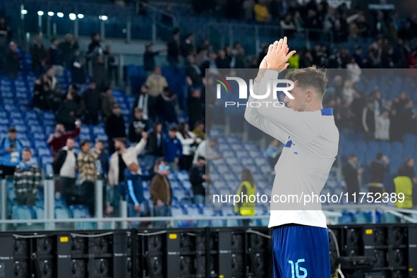 Nico Gonzalez of FC Porto greets supporters at the end of the UEFA Europa League 2024/25 League Phase MD4 match between SS Lazio and FC Port...