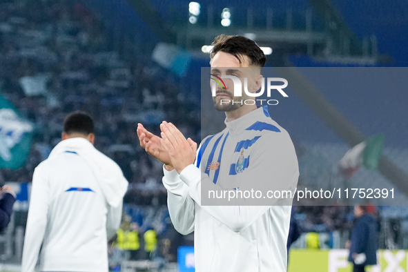 Fabio Vieira of FC Porto greets supporters at the end of the UEFA Europa League 2024/25 League Phase MD4 match between SS Lazio and FC Porto...