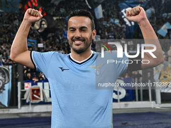 Pedro of S.S. Lazio stands at the end of the UEFA Europa League 2024/25 League Phase MD4 match between S.S. Lazio and F.C. Porto at Olympic...