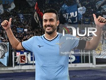 Pedro of S.S. Lazio stands at the end of the UEFA Europa League 2024/25 League Phase MD4 match between S.S. Lazio and F.C. Porto at Olympic...