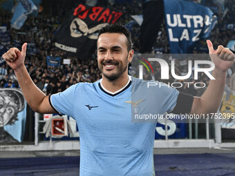 Pedro of S.S. Lazio stands at the end of the UEFA Europa League 2024/25 League Phase MD4 match between S.S. Lazio and F.C. Porto at Olympic...