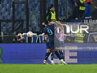 Stephen Eustaquio of F.C. Porto celebrates after scoring the goal to make it 1-1 during the UEFA Europa League 2024/25 League Phase MD4 matc...