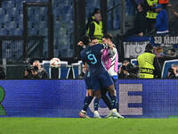 Stephen Eustaquio of F.C. Porto celebrates after scoring the goal to make it 1-1 during the UEFA Europa League 2024/25 League Phase MD4 matc...