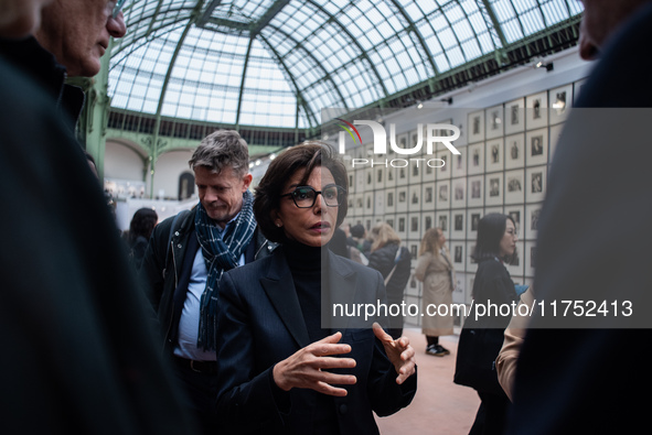 Culture Minister Rachida Dati pays a surprise visit to Paris Photo, one of the world's most important photography fairs, at the Grand Palais...