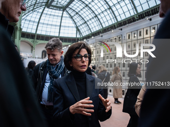 Culture Minister Rachida Dati pays a surprise visit to Paris Photo, one of the world's most important photography fairs, at the Grand Palais...