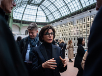 Culture Minister Rachida Dati pays a surprise visit to Paris Photo, one of the world's most important photography fairs, at the Grand Palais...